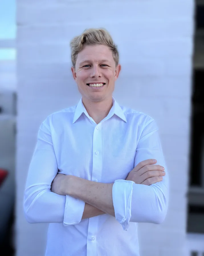Matt Trichardt, co founder of Waitlistd, at Chatter Splatter Daycare